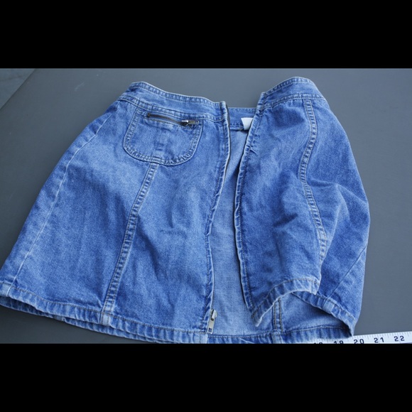 Vintage Paris Blues Demin Zip Up Mini 🌵7 - Picture 5 of 8